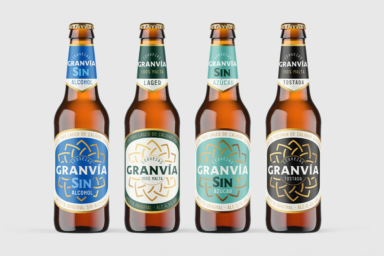 cerveza gran via branding